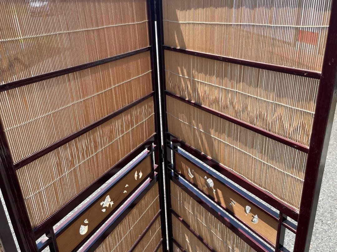 衝立　パーテーション　間仕切り　住まい　年代物　和風　家具　インテリア　和室