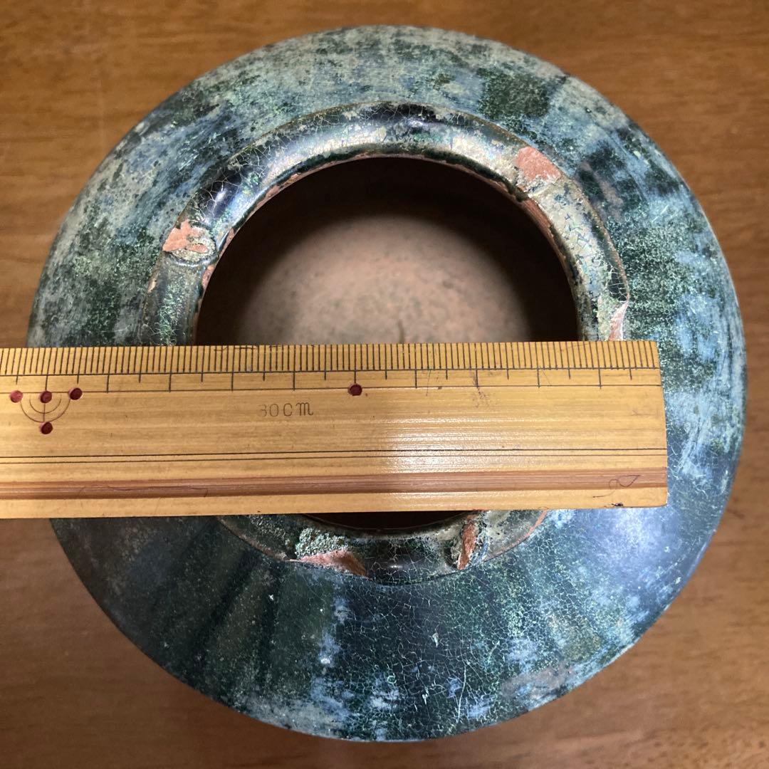 緑釉壺　中国発掘品