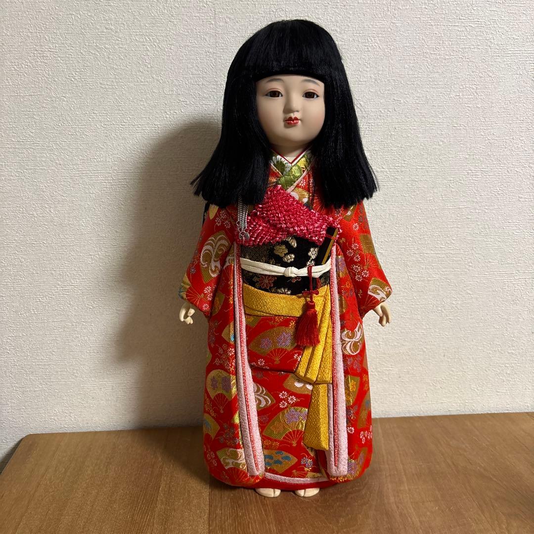 市松人形 日本人形 置物　木目込