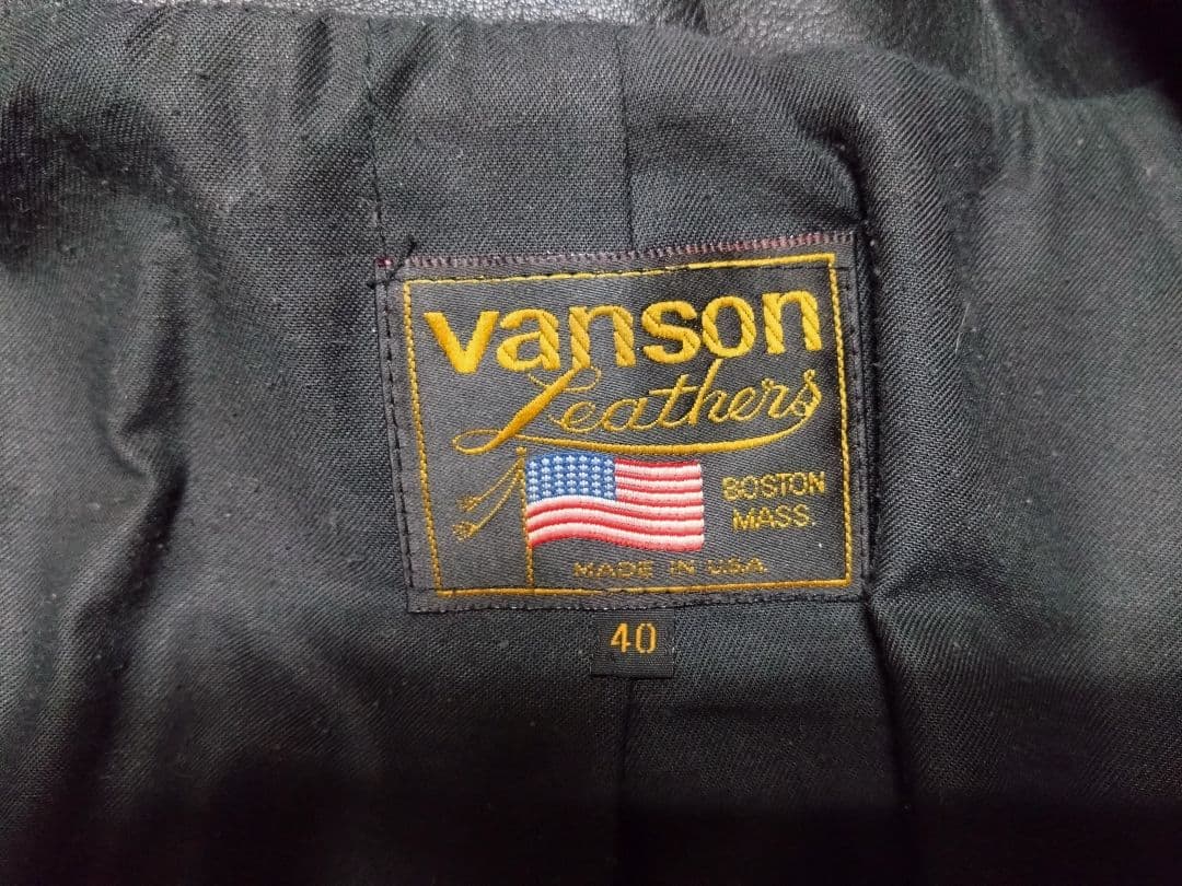 VANSON バンソン RJV シングルライダース サイズ40