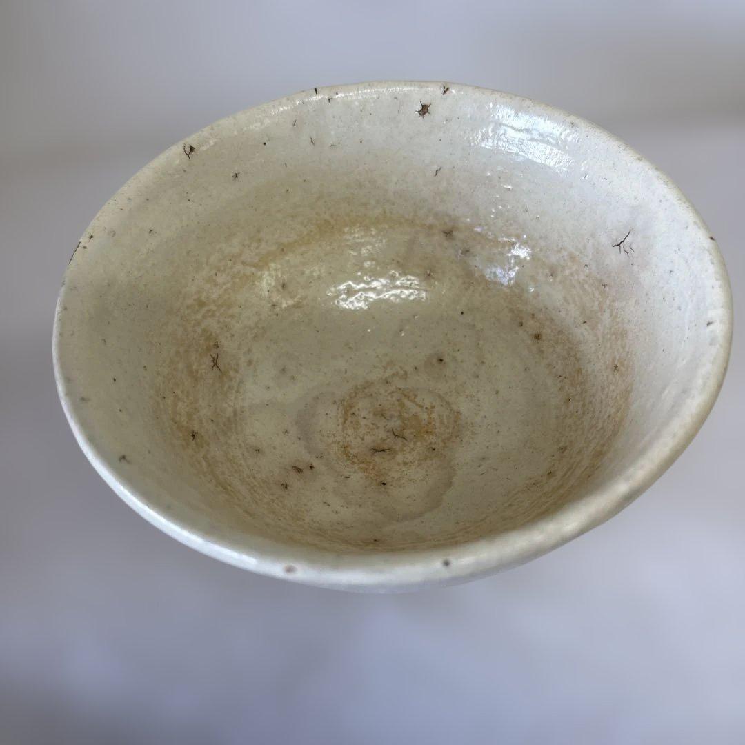 丹波焼　白かけ　石田陶春　茶盌