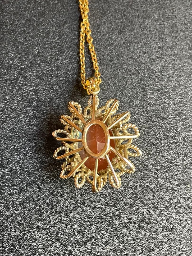 ⬇️【希少】アンティーク　大粒サフィレット　ペンダントトップ　ネックレス　リメイク