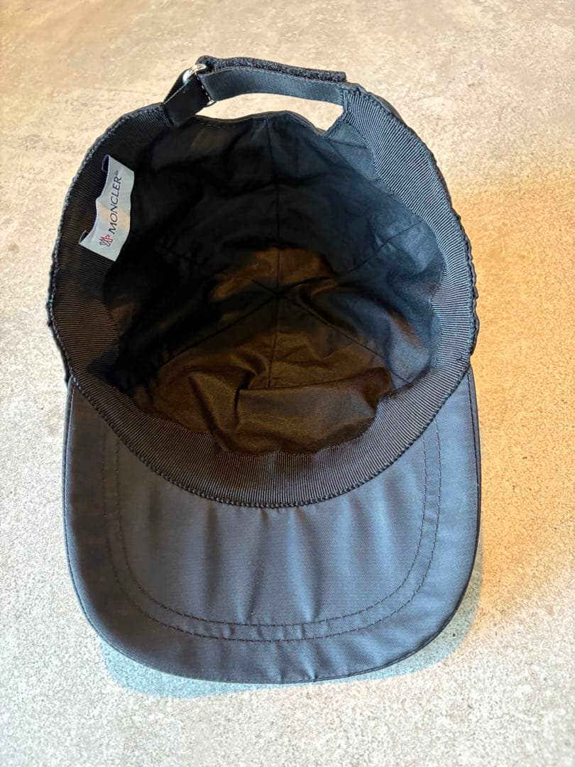 MONCLER モンクレール キャップ 黒 クリスタルロゴ 希少モデル