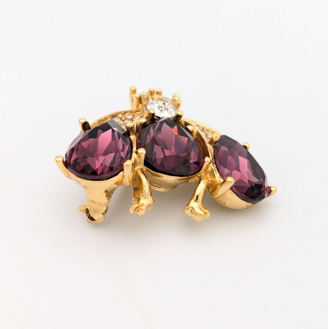 極美品 Christian Dior ディオール ハチ ビー 蜂 ブローチ 希少