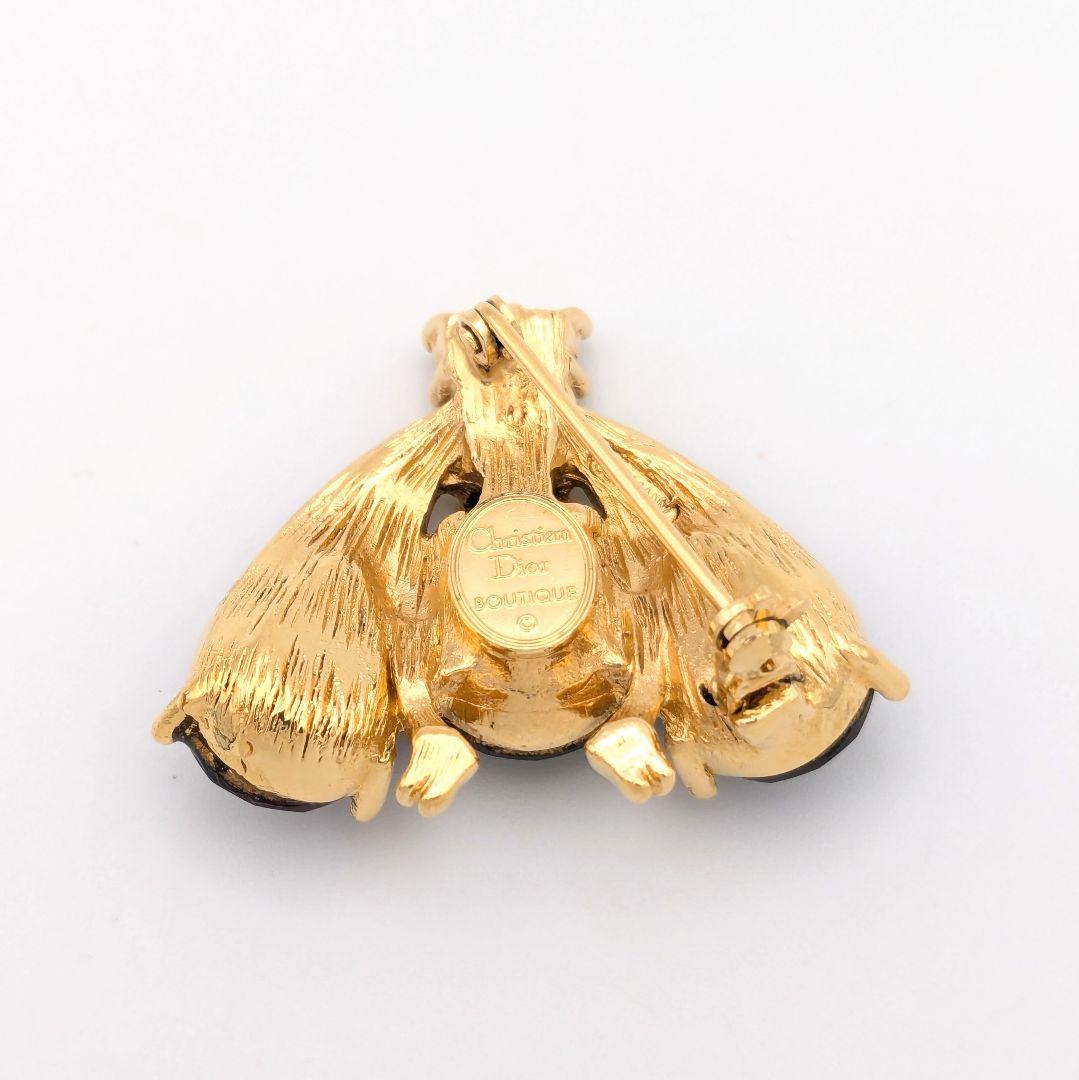 極美品 Christian Dior ディオール ハチ ビー 蜂 ブローチ 希少
