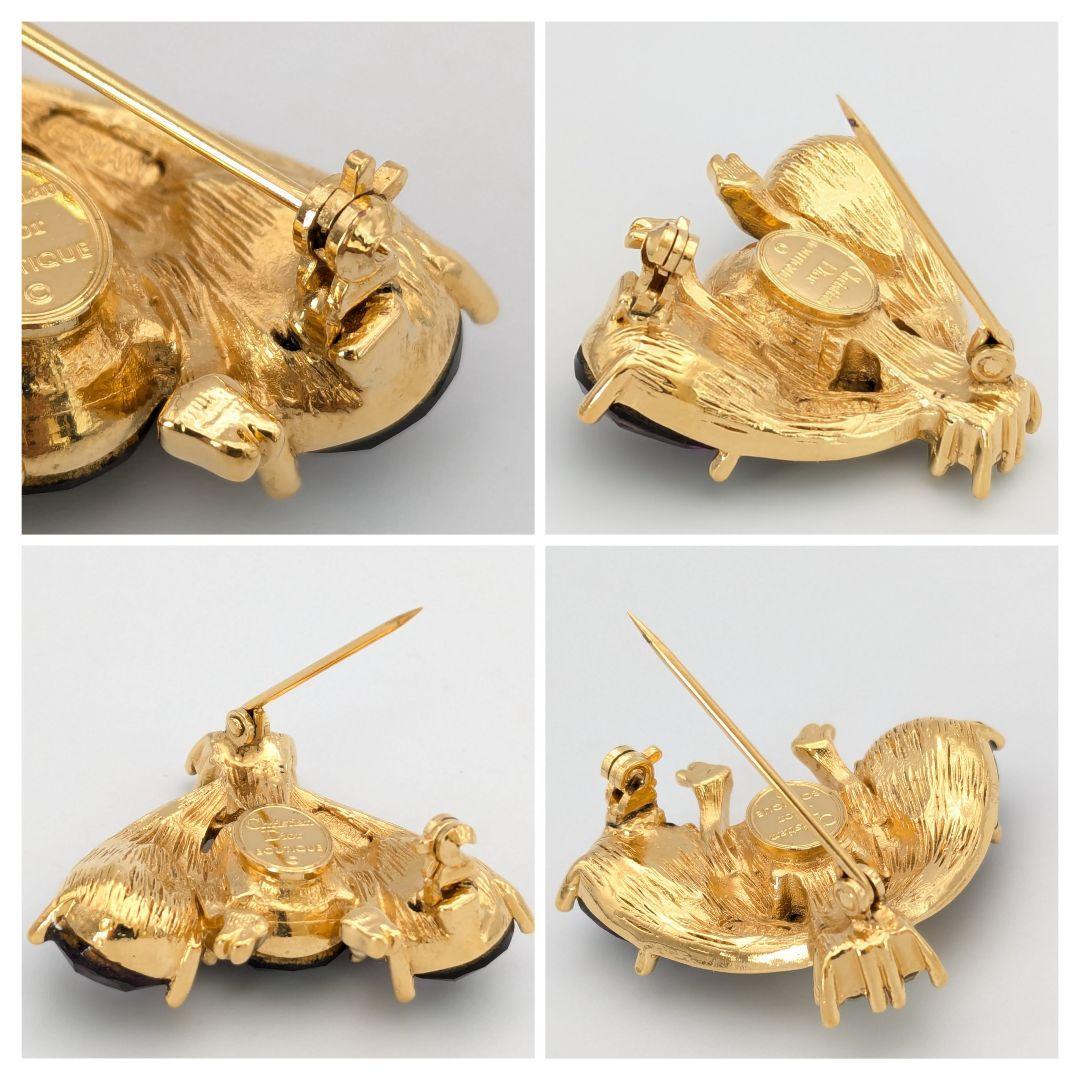 極美品 Christian Dior ディオール ハチ ビー 蜂 ブローチ 希少