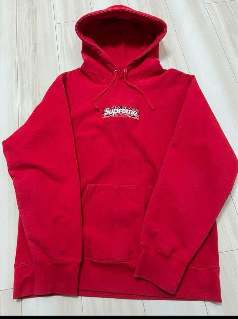 2019FWバンダナボックスロゴフーディースウェットシャツ