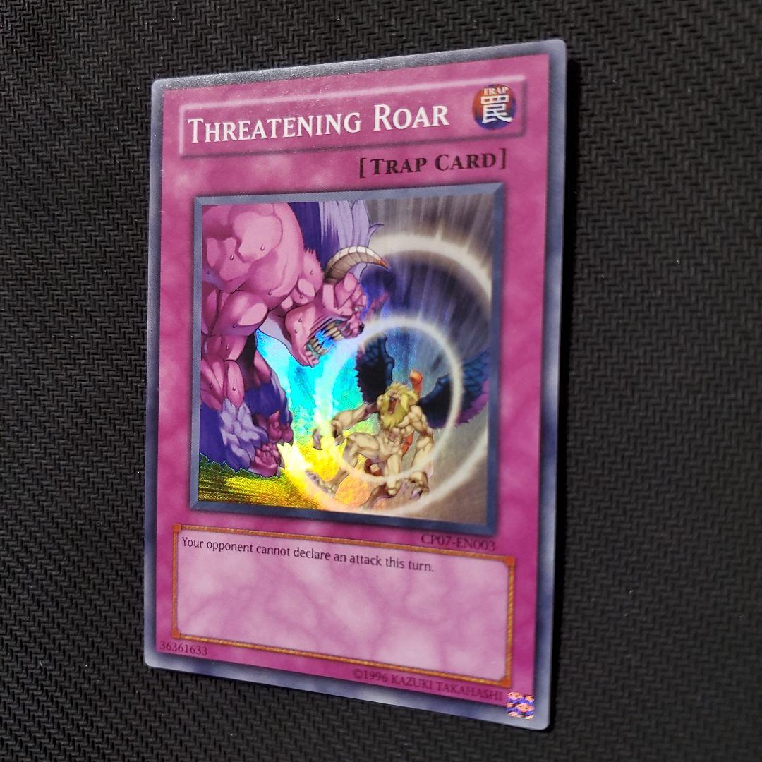 遊戯王　威嚇する咆哮　英語版CP07　スーパーレア　チャンピオンパック限定収録品