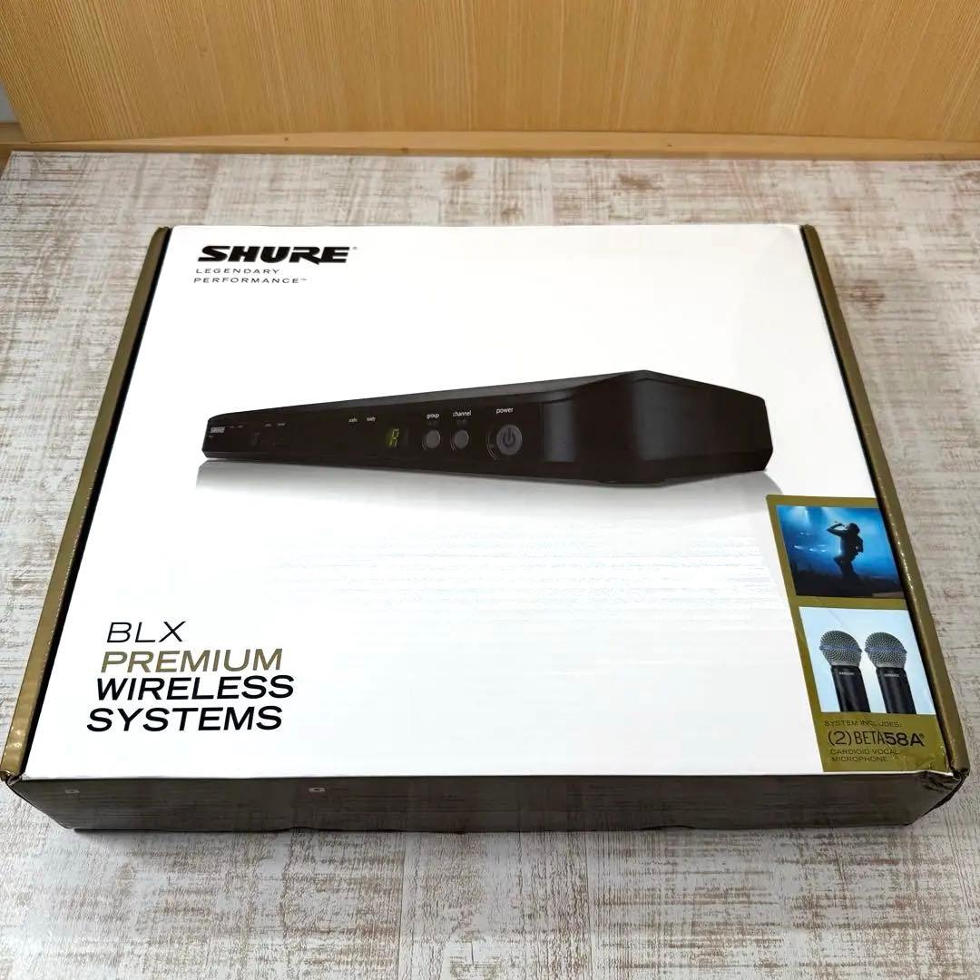 美品　SHURE BLX288J SM58-JB ワイヤレスマイクセット