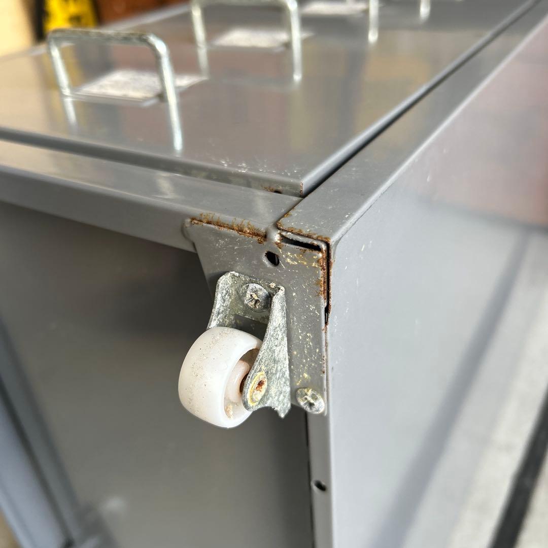 【廃盤】IKEA イケア HELMER ヘルメル 引き出し　スチール キャスター