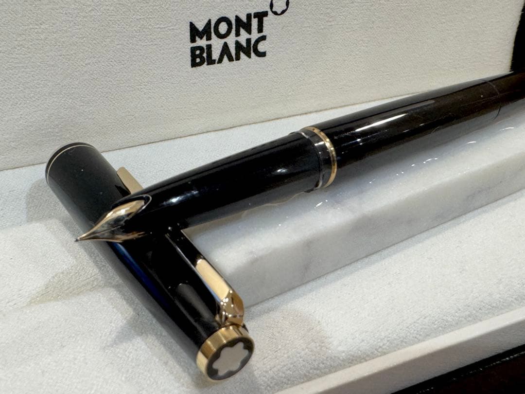 【極美品】モンブラン No.221(超希少： 過渡期モデル) ブラック万年筆
