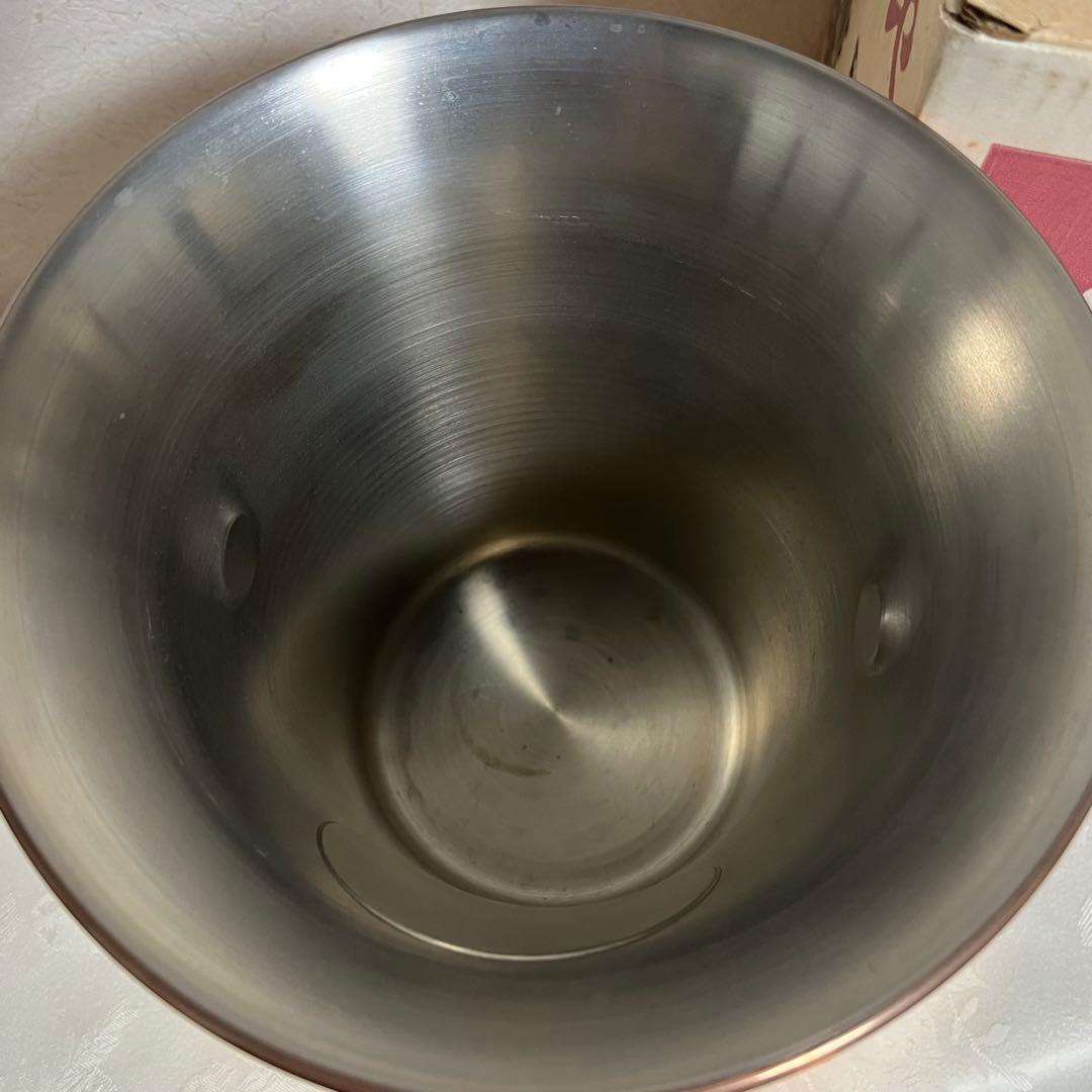 定価3.8万円【新光金属】銅製☆スタンド付ワインクーラー☆4L☆WINE