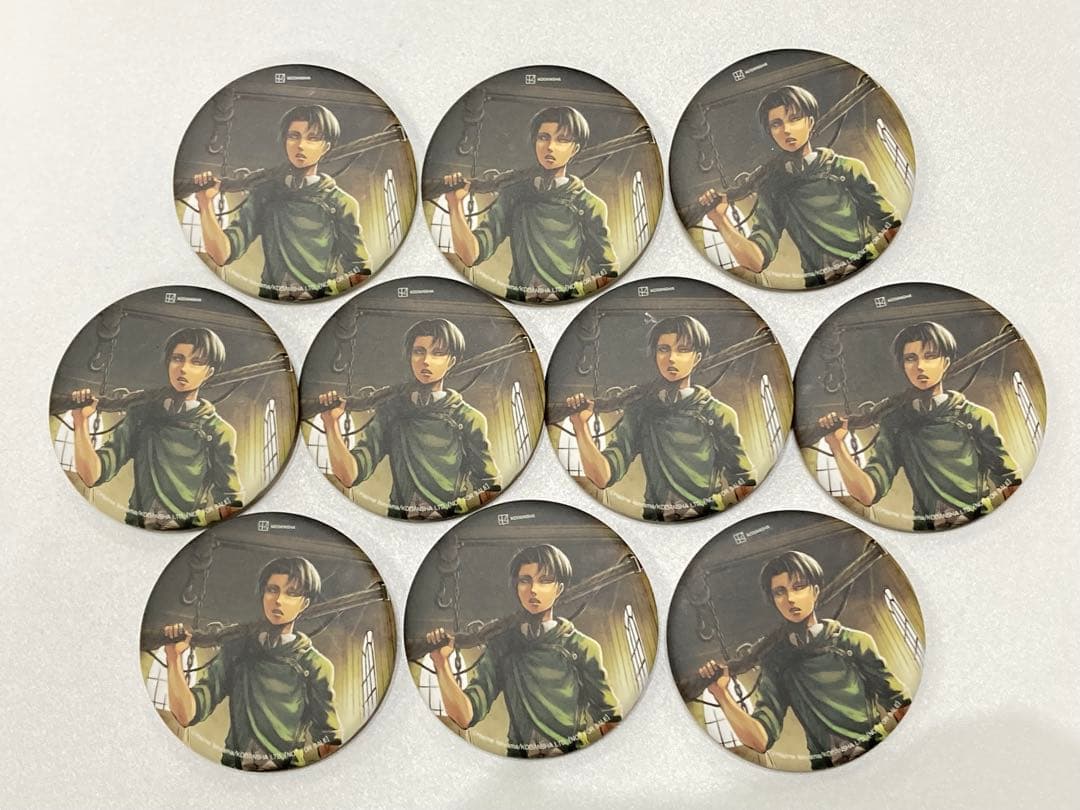 韓国 AGF 2025 会場限定 特典 缶バッジ 10個 進撃の巨人 リヴァイ