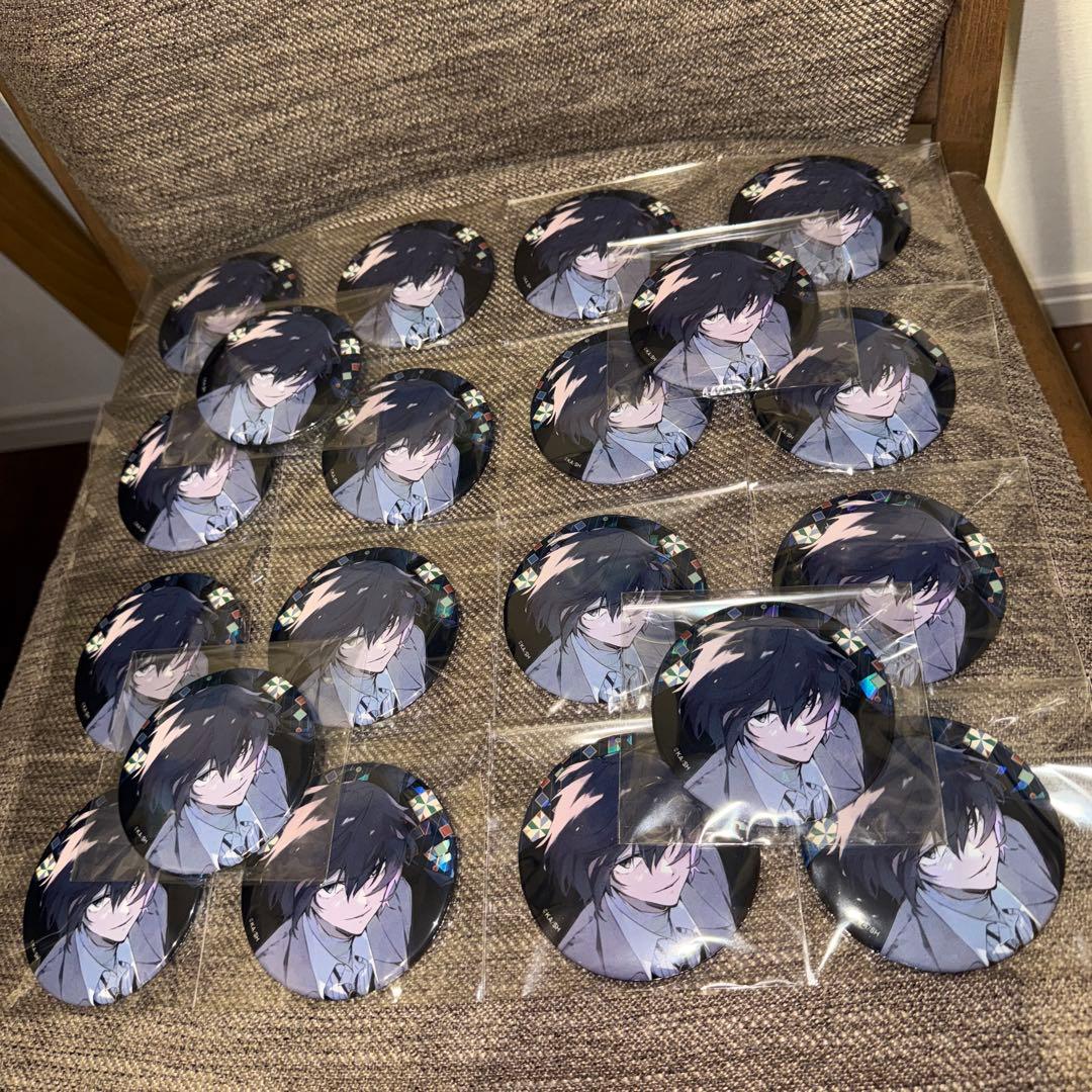 文豪ストレイドッグス　ホログラム缶バッジ C104 太宰治 40点