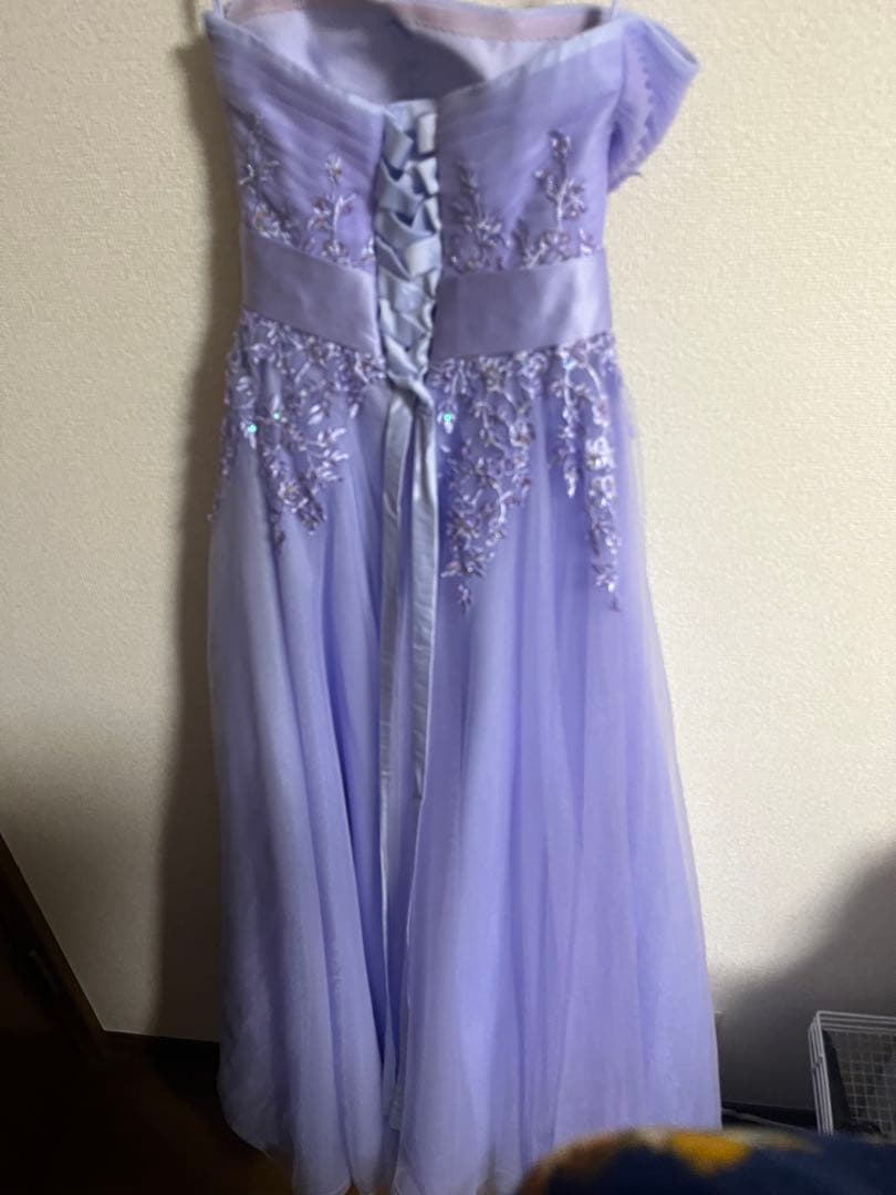 ラベンダーカラー Aライン ドレス 【演奏会 コンサート】 tweed