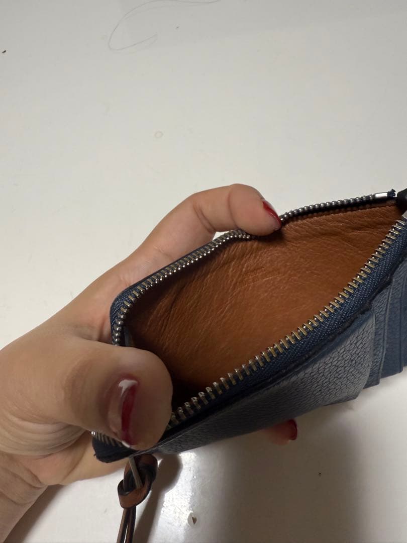 ロエベ　LOEWE 財布　ケース　ネイビー　限定