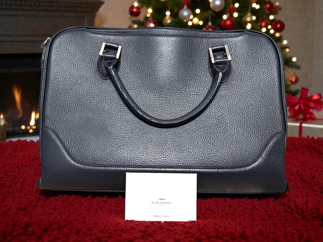 ⭐PELLE MORBIDA ビジネスバッグ 濃紺 レザー⭐