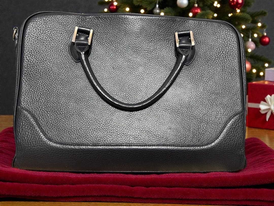 ⭐PELLE MORBIDA ビジネスバッグ 濃紺 レザー⭐