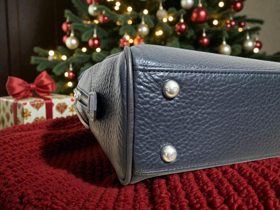 ⭐PELLE MORBIDA ビジネスバッグ 濃紺 レザー⭐