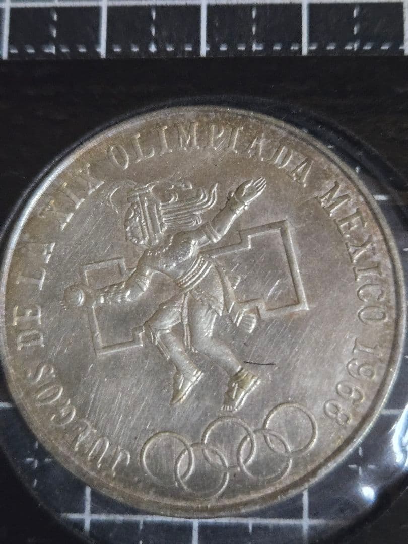 美品 1968年メキシコオリンピック 25ペソ フランクリンミント 銀貨