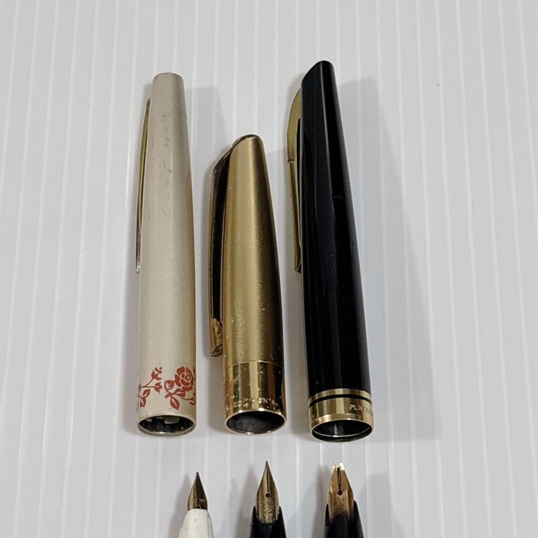万年筆 PLATINUM プラチナム 他 18K 14K 3本セット まとめ