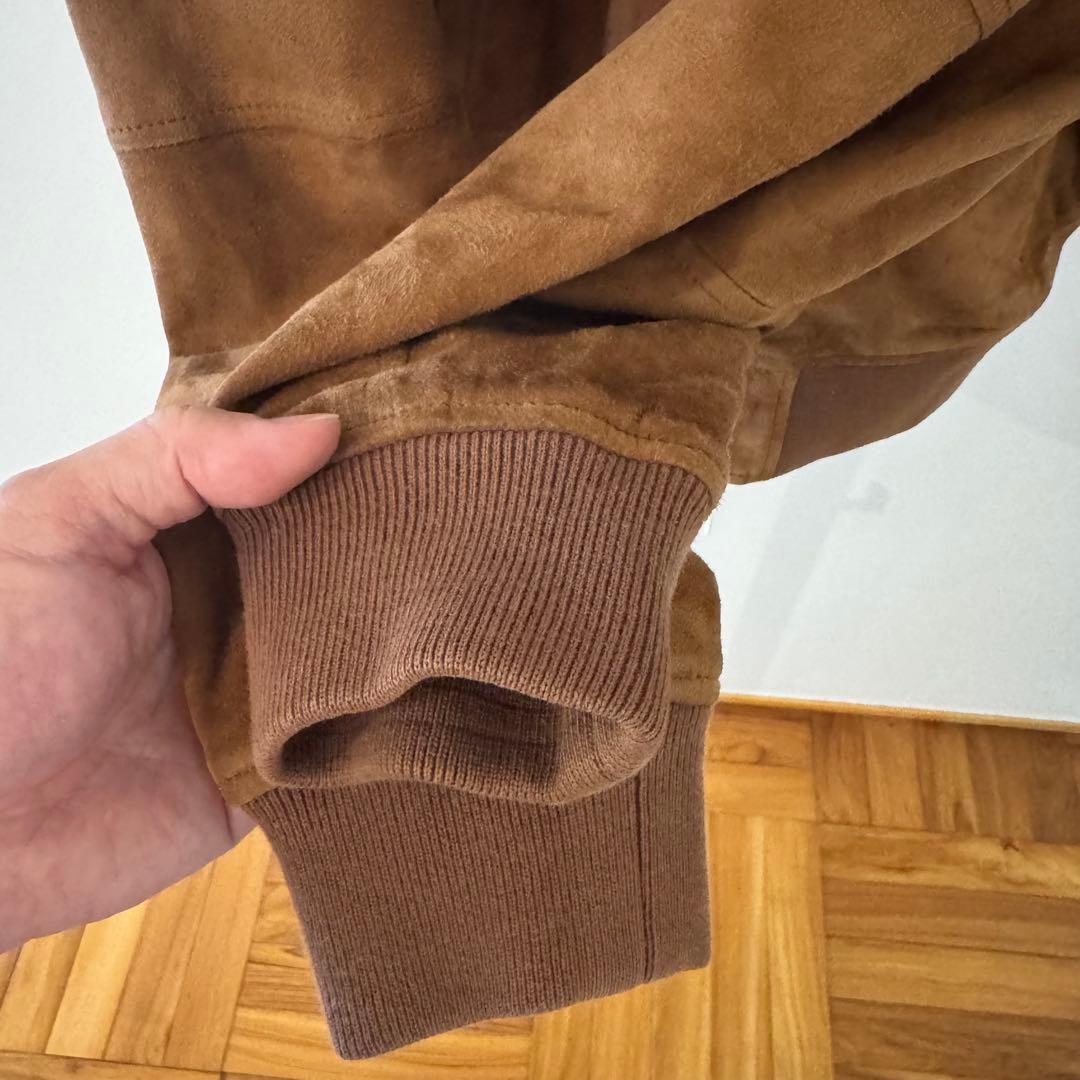 アメリカンイーグルやぎ革 ゴートレザースエードジャケット 短丈