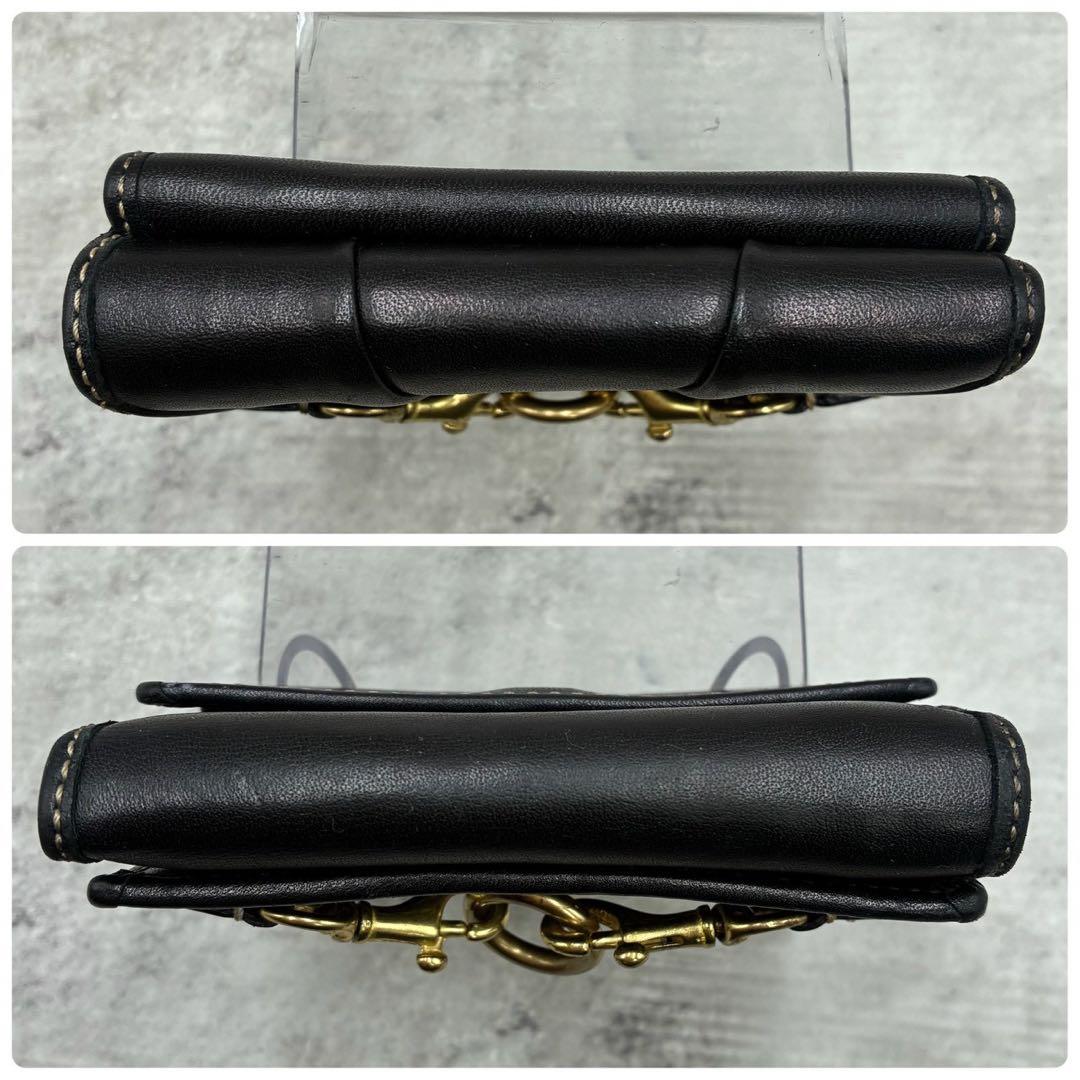 極美品 コーチ archive ジャッキー金具 ミニ財布 コンパクトウォレット