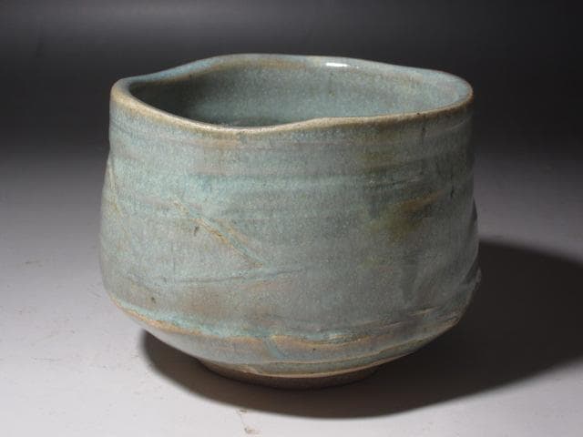 ☆　岡部嶺男　志野茶碗　目をひく一品です☆y374