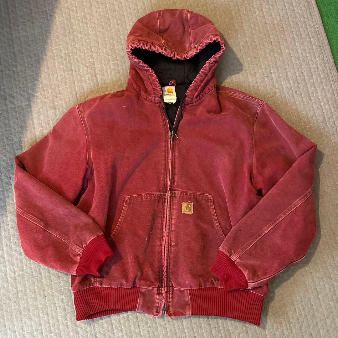 Carhartt アクティブジャケット J130 CRI L 赤 デトロイト