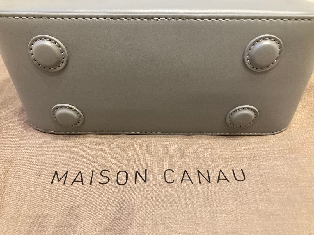 メゾンカナウ 佐藤佳菜子 別注 ラウンドボストン クラウド グレー