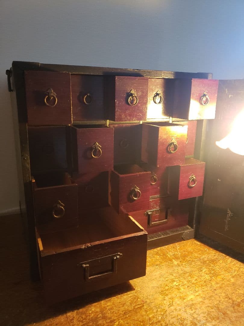 帳場箪笥　船箪笥　舟箪笥　江戸　幕末　船金庫　 時代箪笥　アンティーク　和骨董