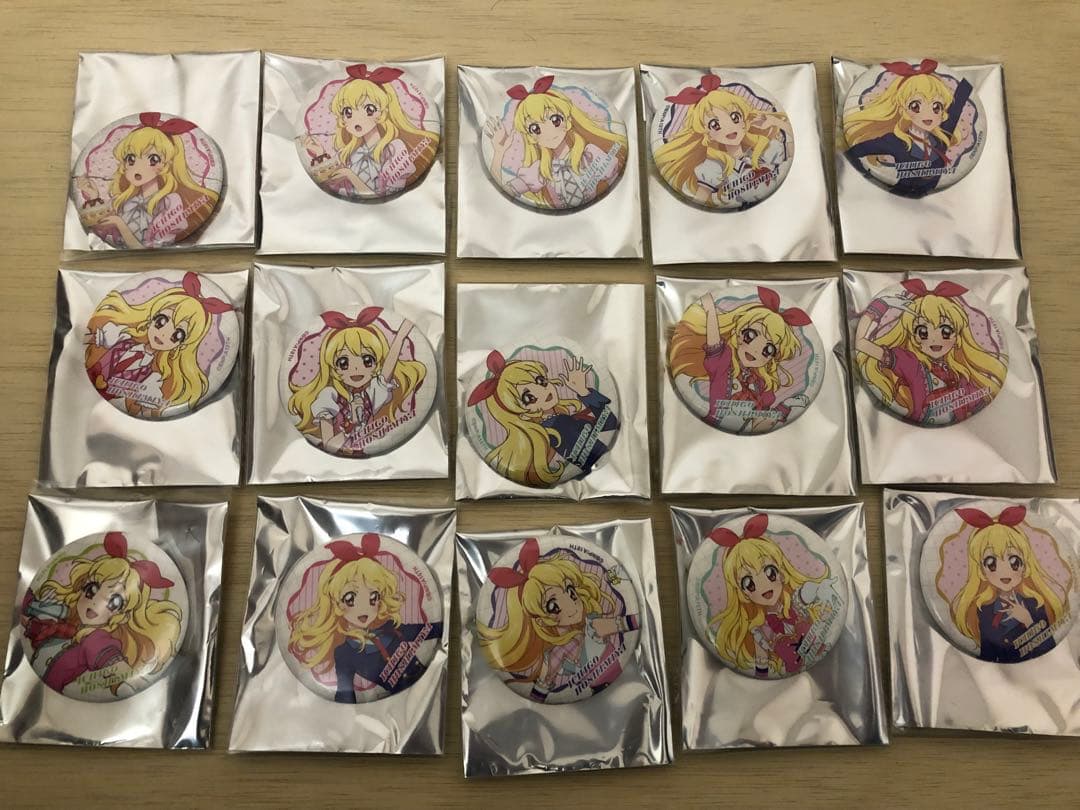 アイカツ いちごだらけ缶バッジ 15種 コンプリート