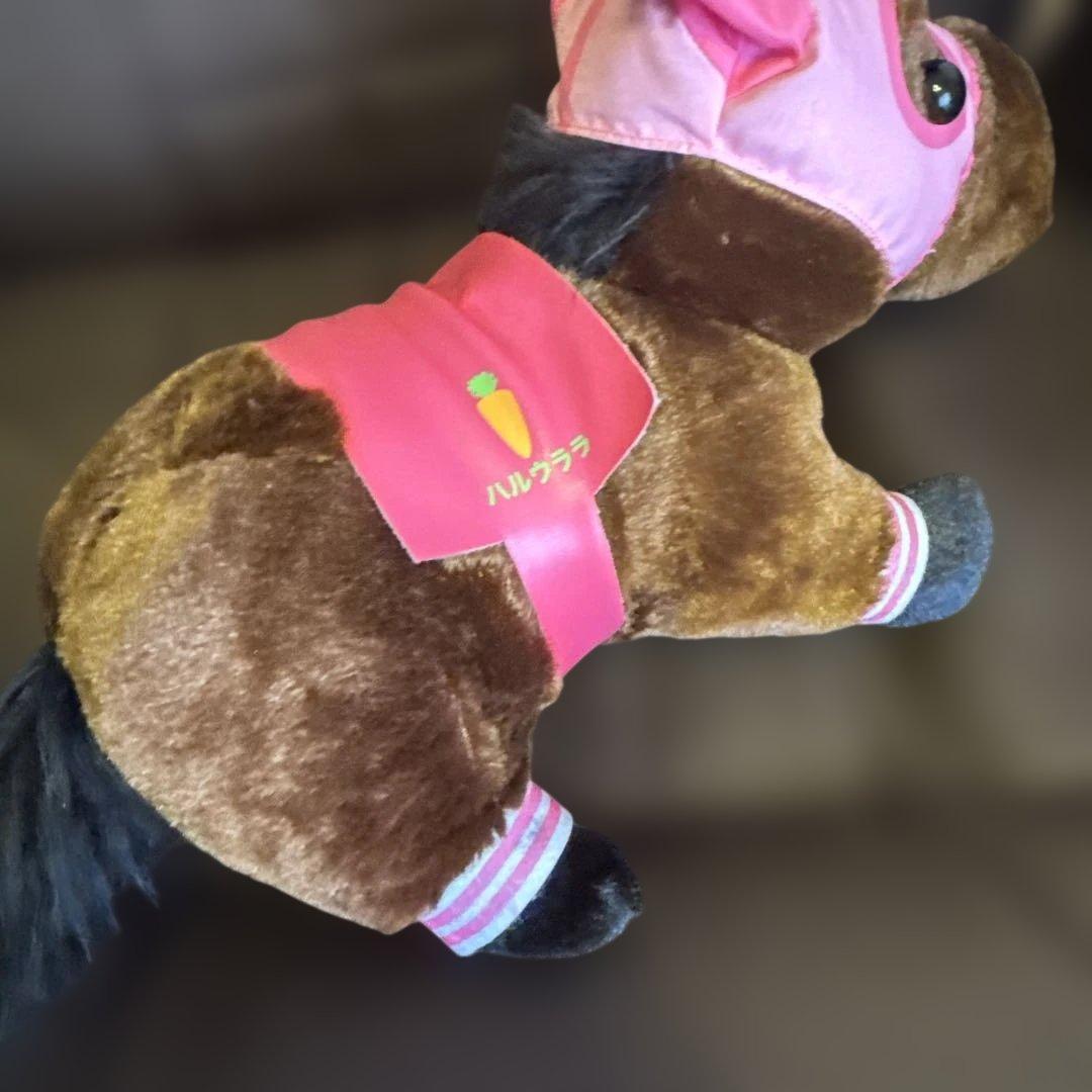 希少♡高知競馬　ハルウララ　ぬいぐるみ　3体まとめ売り　　ピンク/にんじん/ぞう
