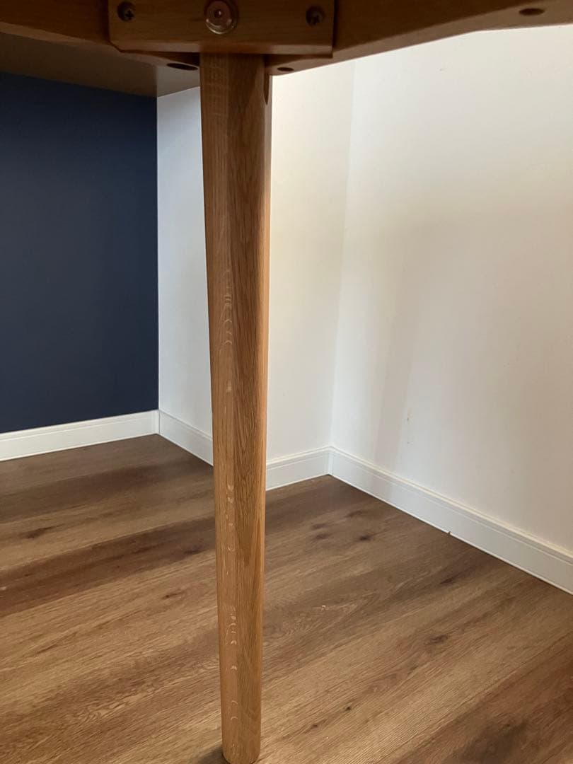 【チンネン様】大川家具　円形ダイニングテーブル