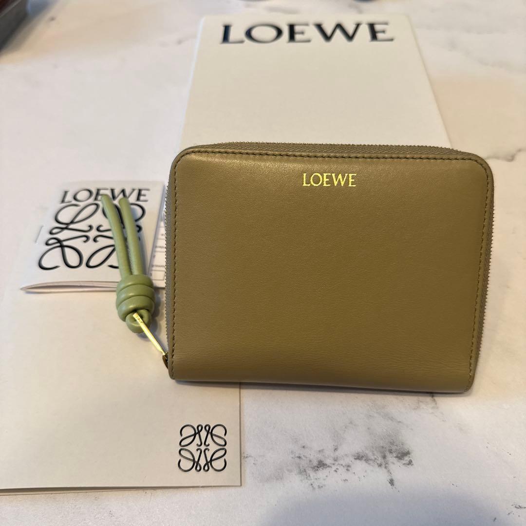 LOEWE ロエベ　ノットコンパクトジップウォレット