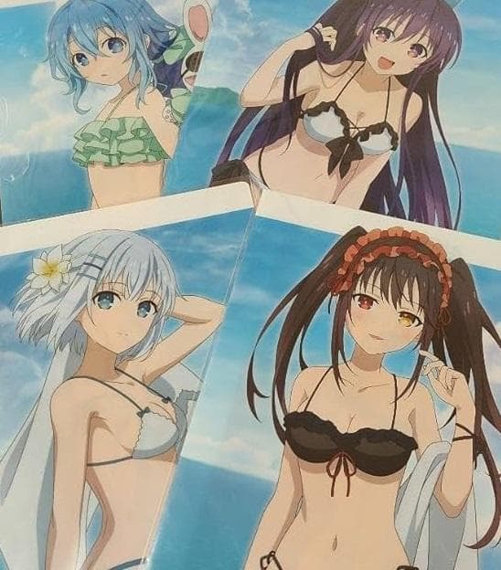 デート・ア・ライブⅣ 描き下ろし クリアファイルセット 水着 ver.