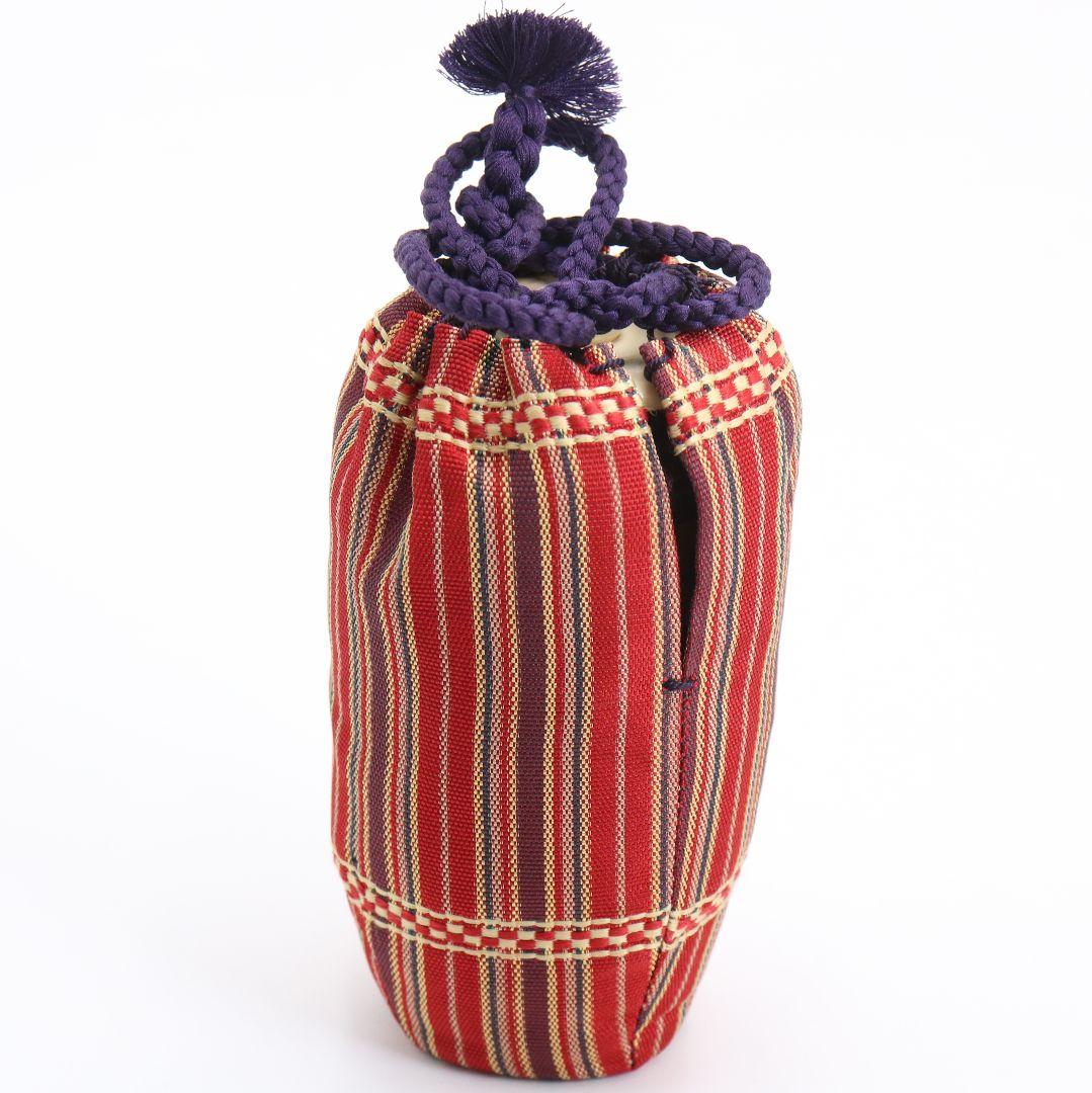 高取喜恵作 高取焼 茶入 望月間道仕覆付 茶道具 共箱　V902