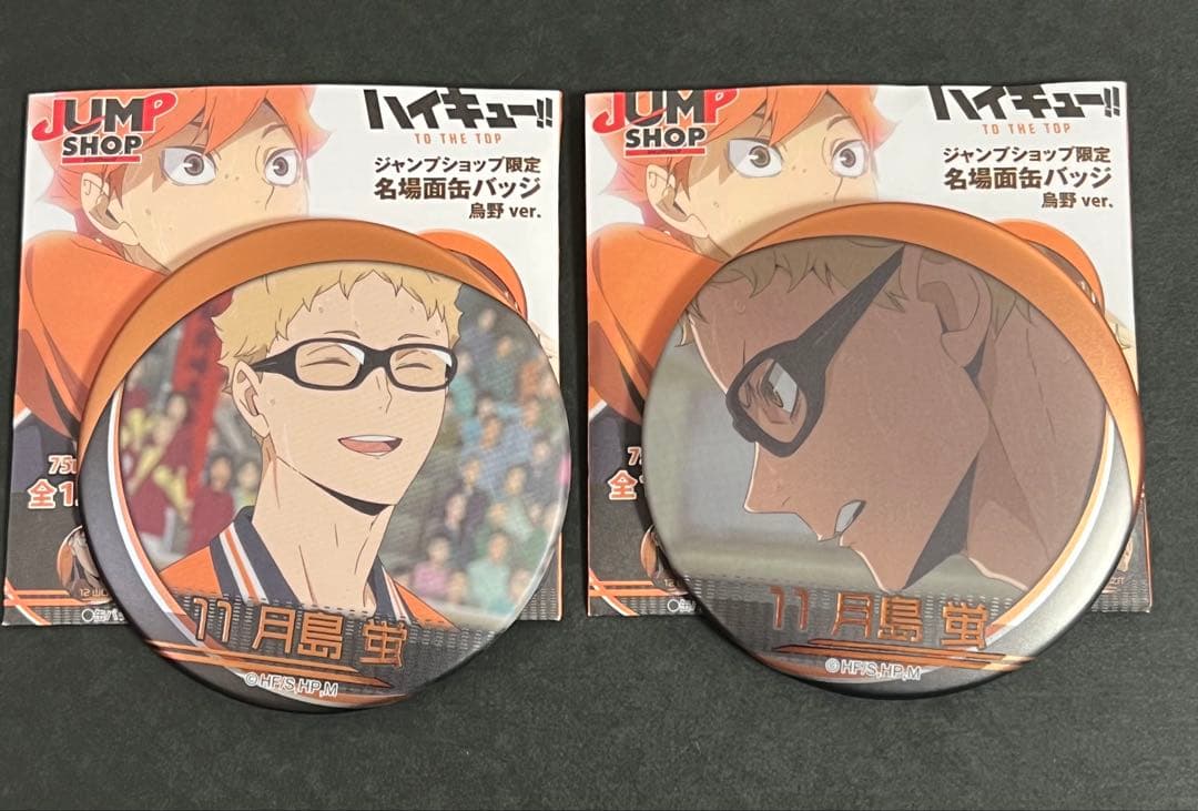 ハイキュー 名場面缶バッジ 烏野高校 日向 影山 菅原 月島 12種コンプリート