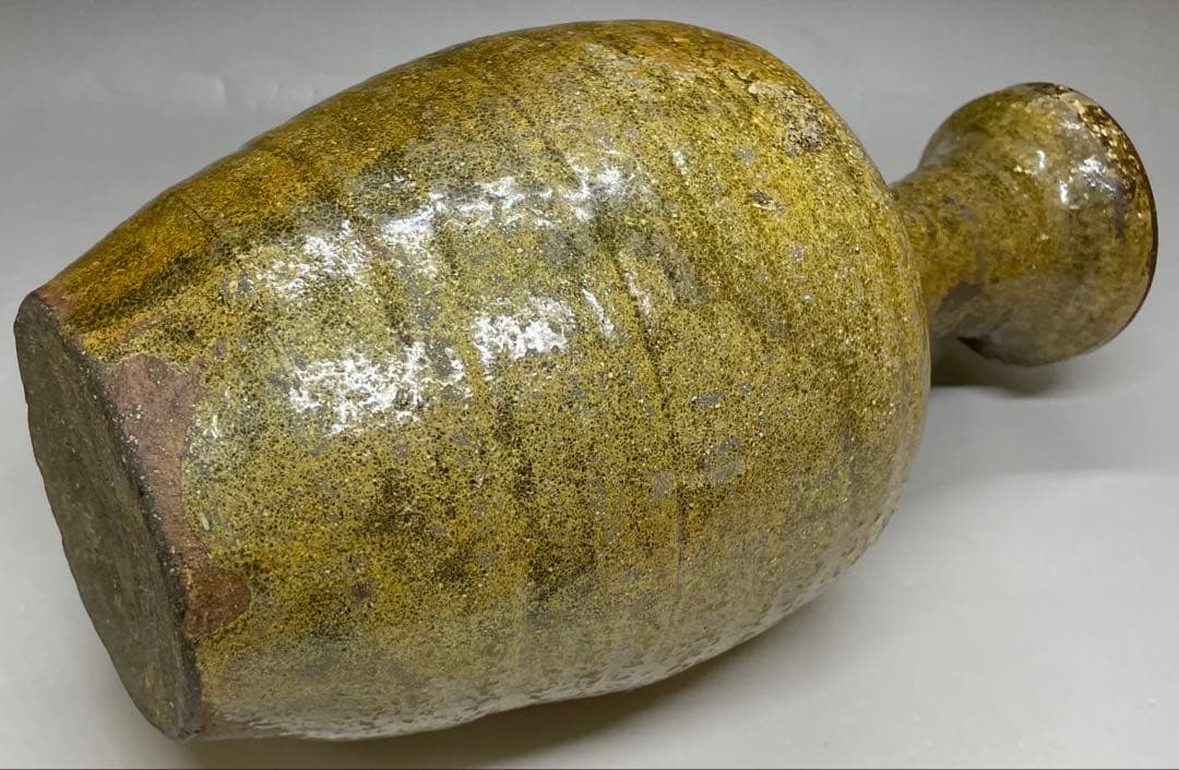 高麗青磁　花入　花瓶　花器　L443