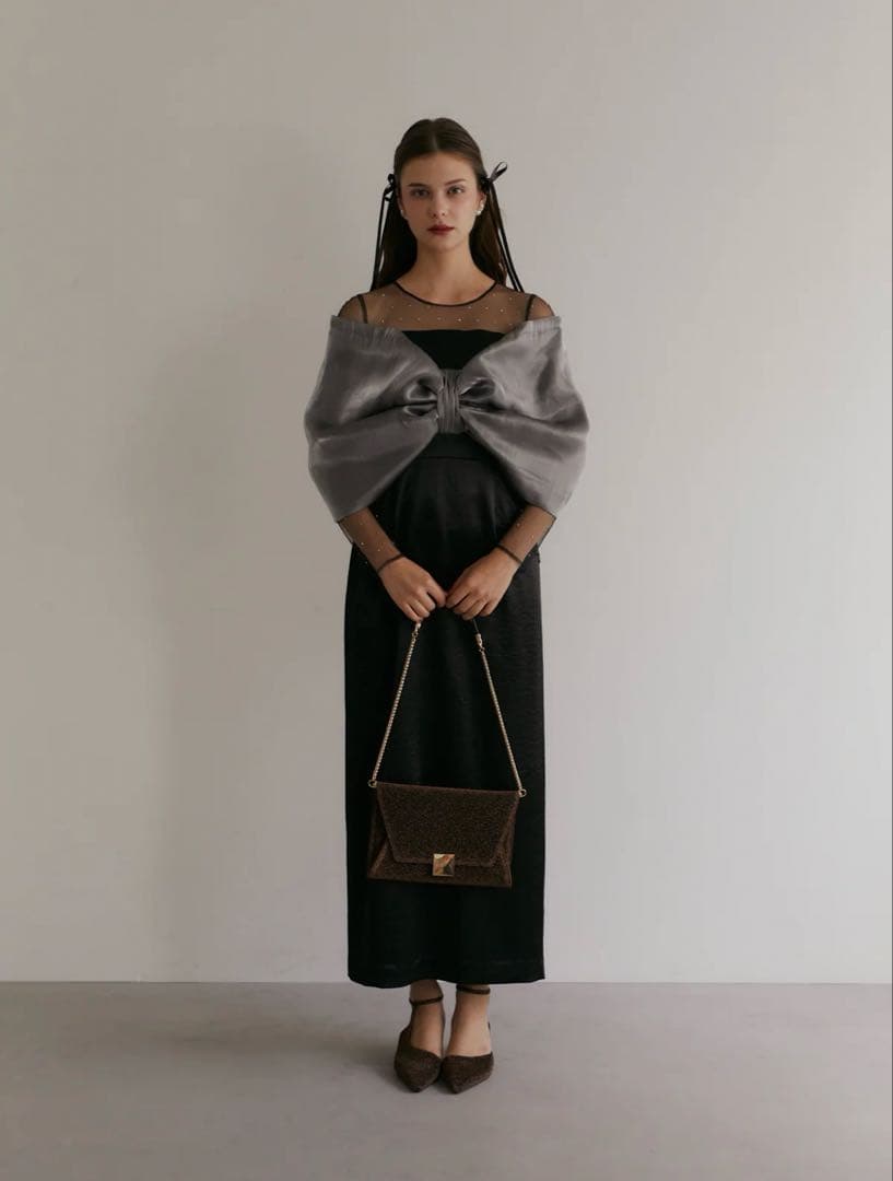 スーツ・フォーマル・ドレス ecmile RIBBON TIGHT DRESS