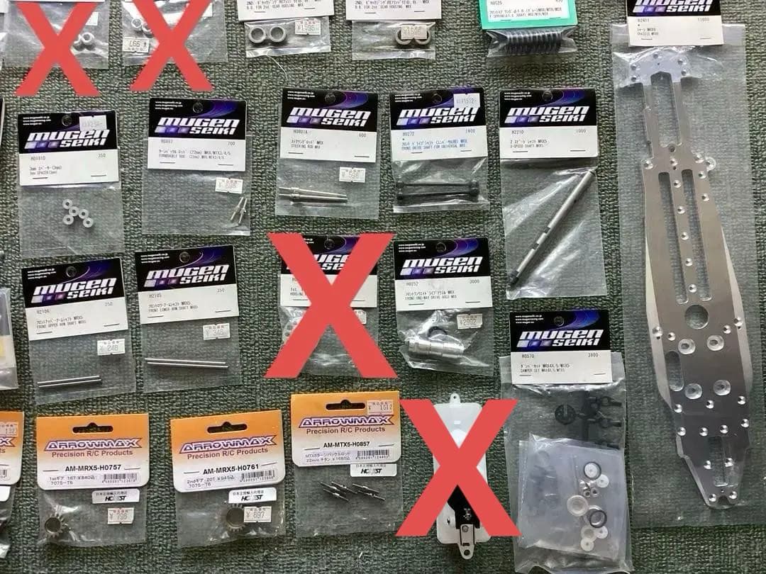 MUGEN MRX-6用パーツ・まとめ売り・新品(約34点)