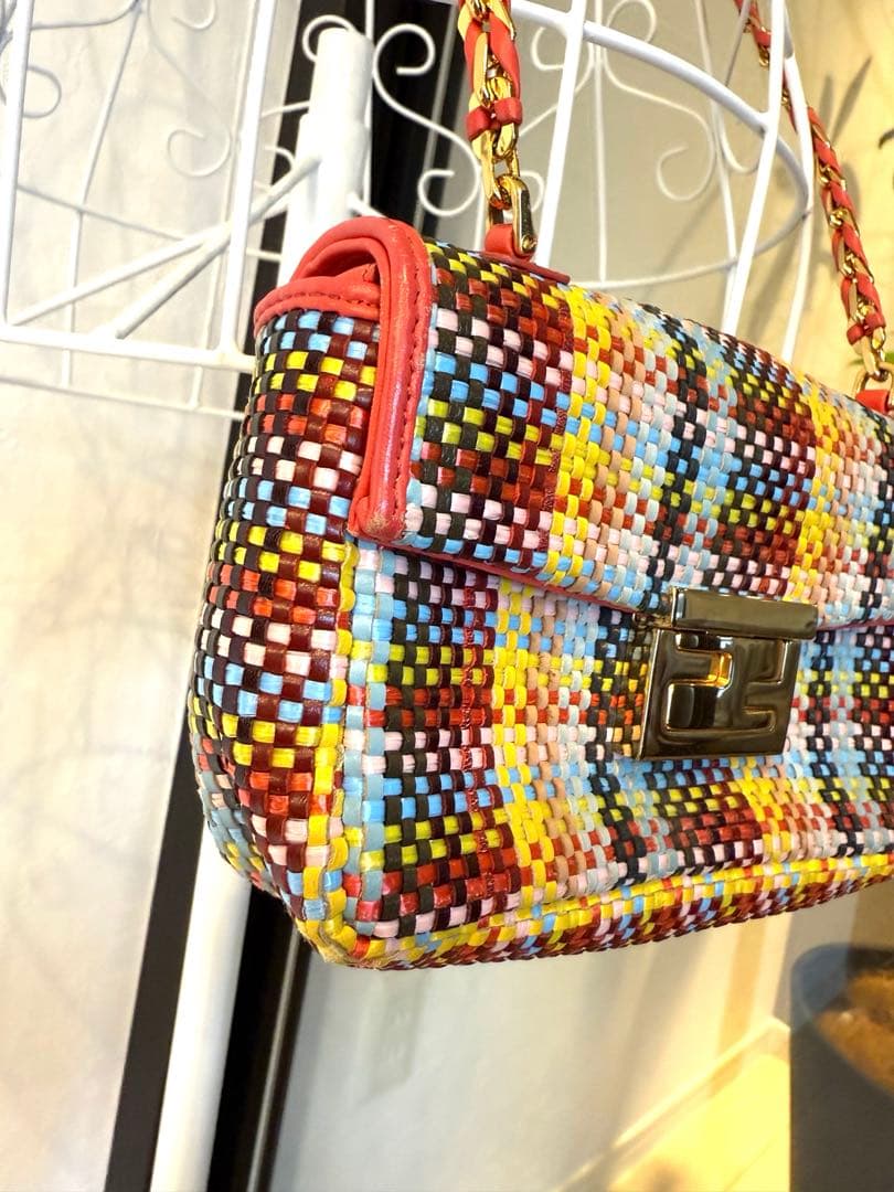 極美品❤︎パリ本店購入FENDI マルチカラー ショルダーバッグアンティーク