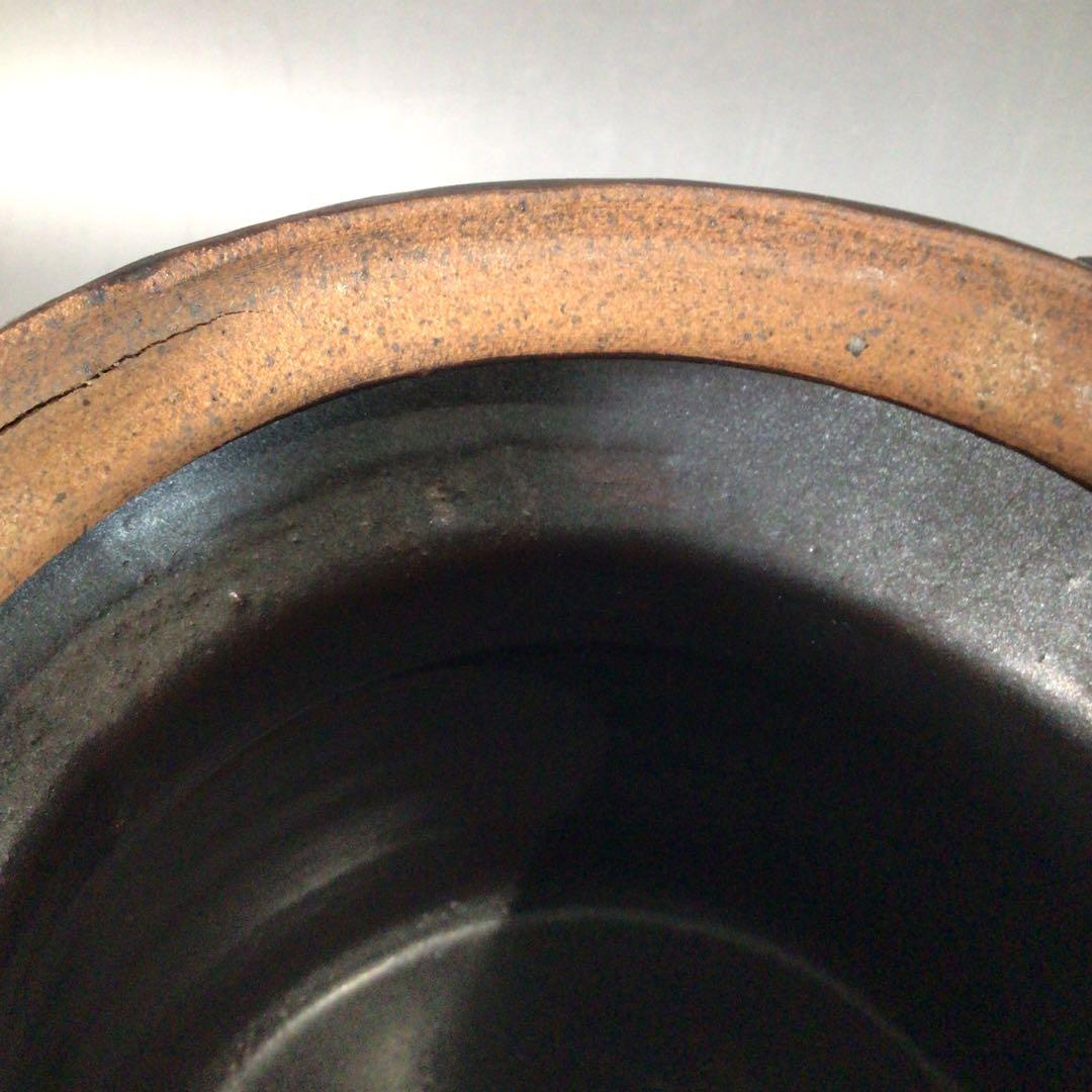 Ｓ９２　水指　『大谷焼』『元山窯造』『耳付水指』　共箱　茶道具