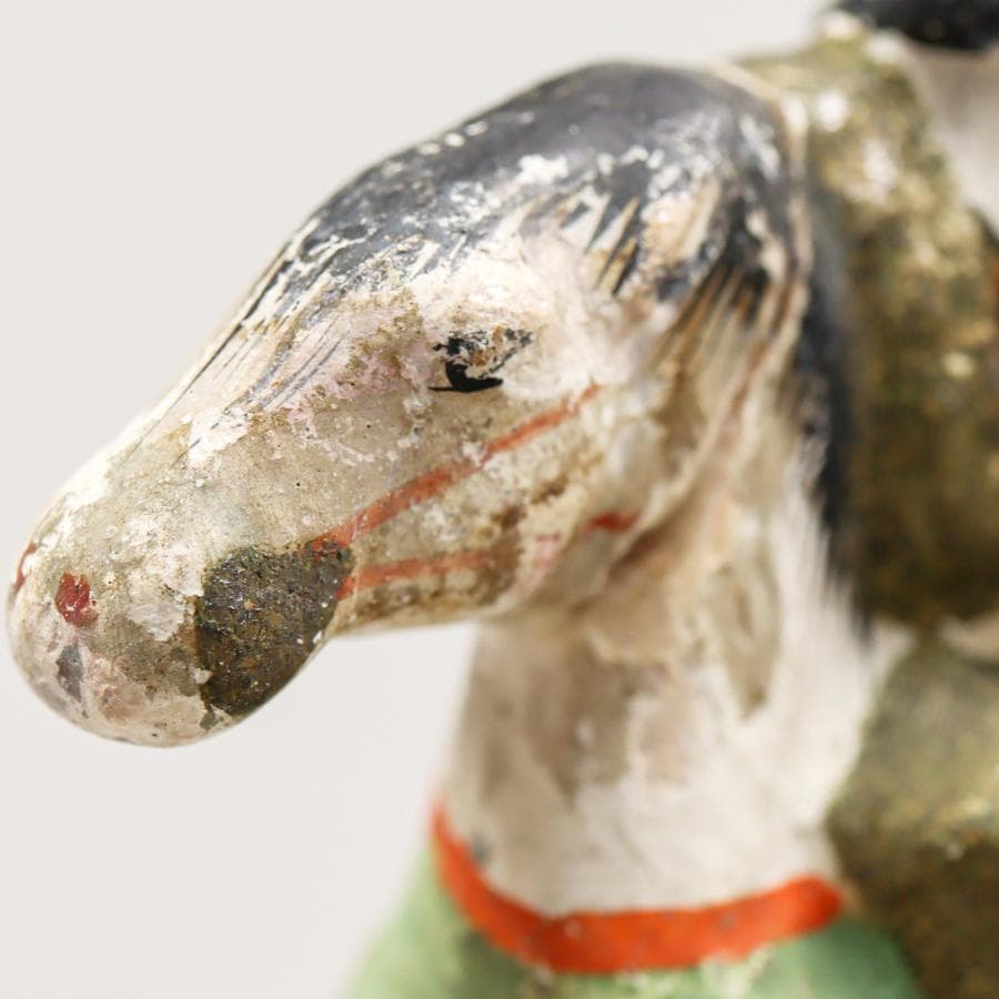 馬乗り小姓 土人形 置物 民芸品