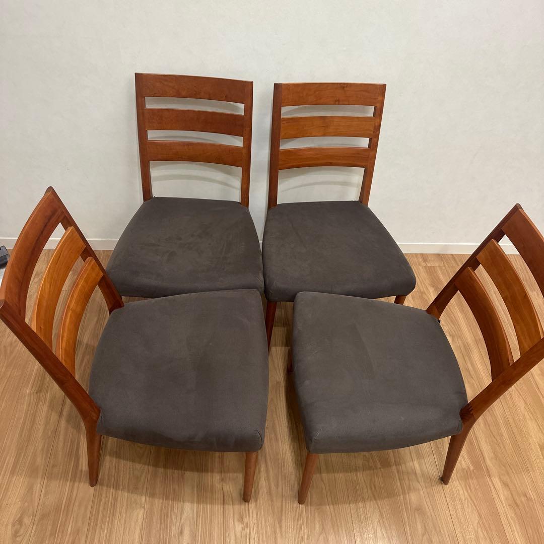 カリモク　ダイニングテーブルセット　DU5205 チェリーナチュラル　4脚