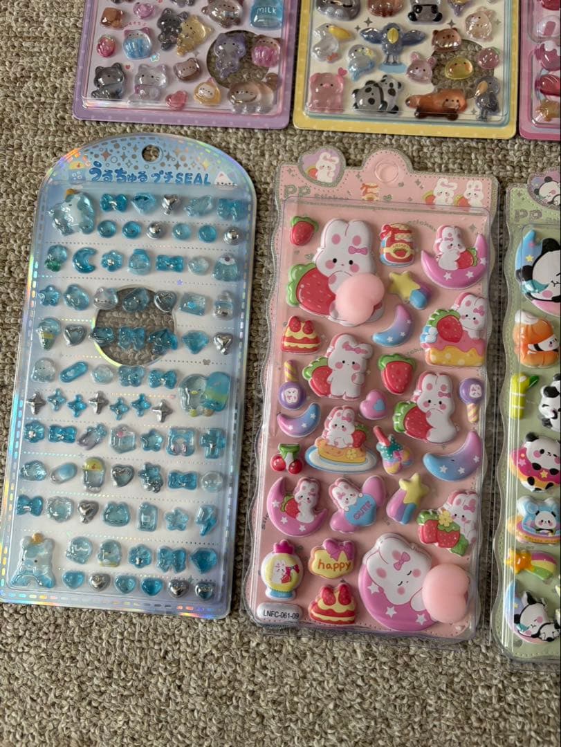 ボンボンドロップシール おしり、うるちゅるシール　まとめ売り10枚セット新品