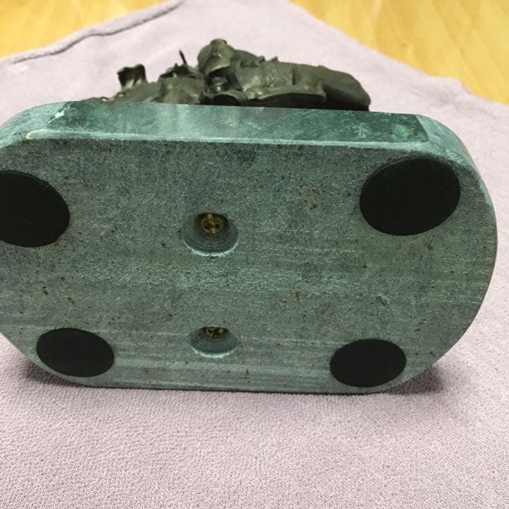 0459　カウボーイ ロデオ ブロンズ 像 フレデリック レミントン