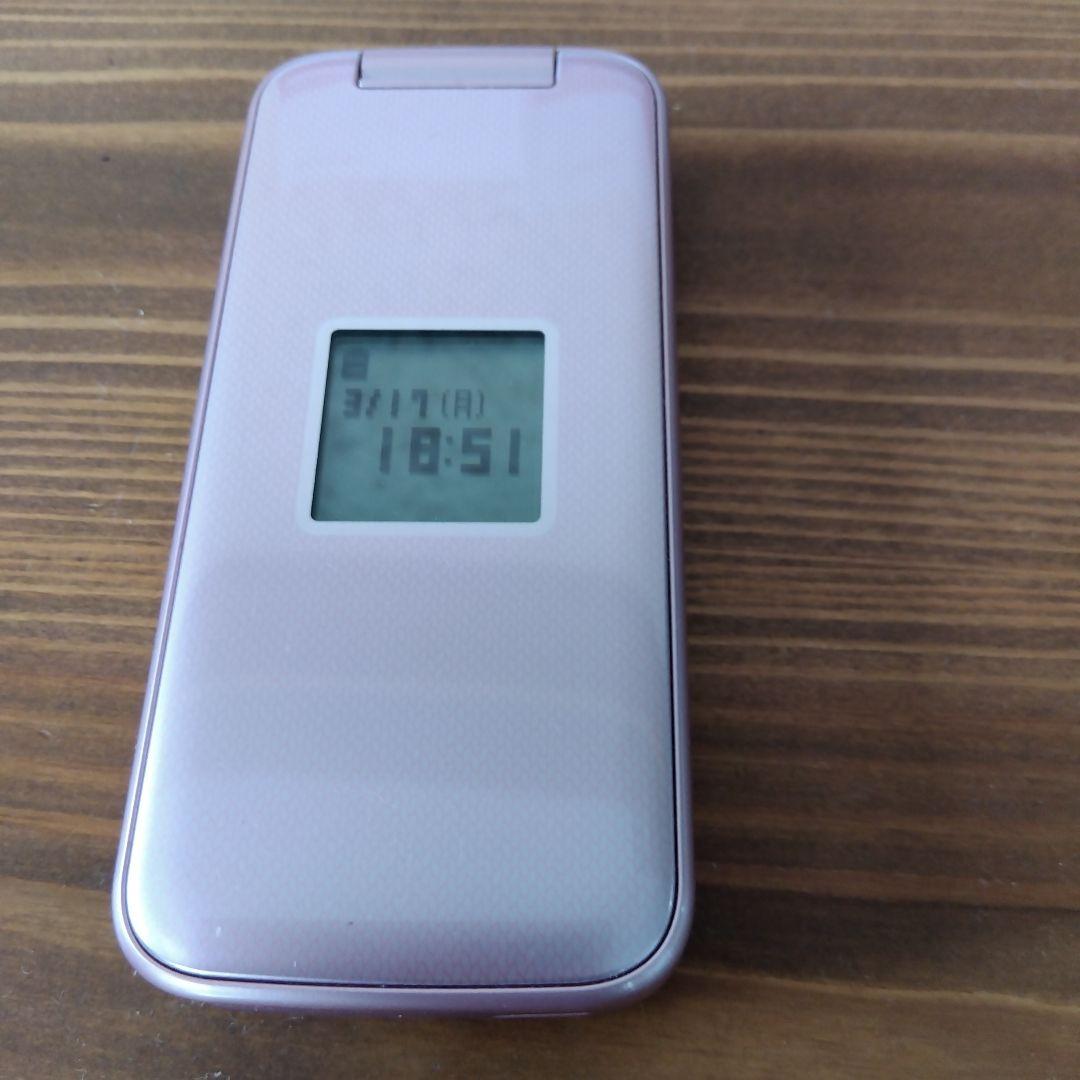 美品　ガラケー　らくらくホン　docomo F-01M ピンク 純正充電器付き