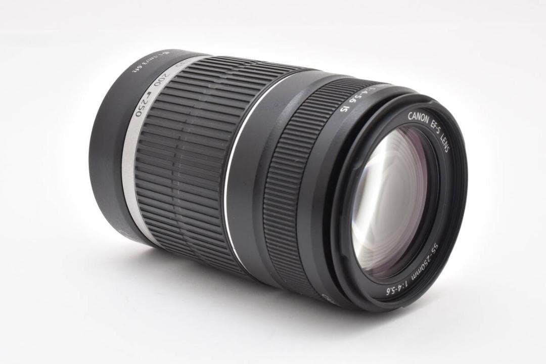 軽量望遠レンズ Canon キャノン EF-S 55-250 F4-5.6 IS