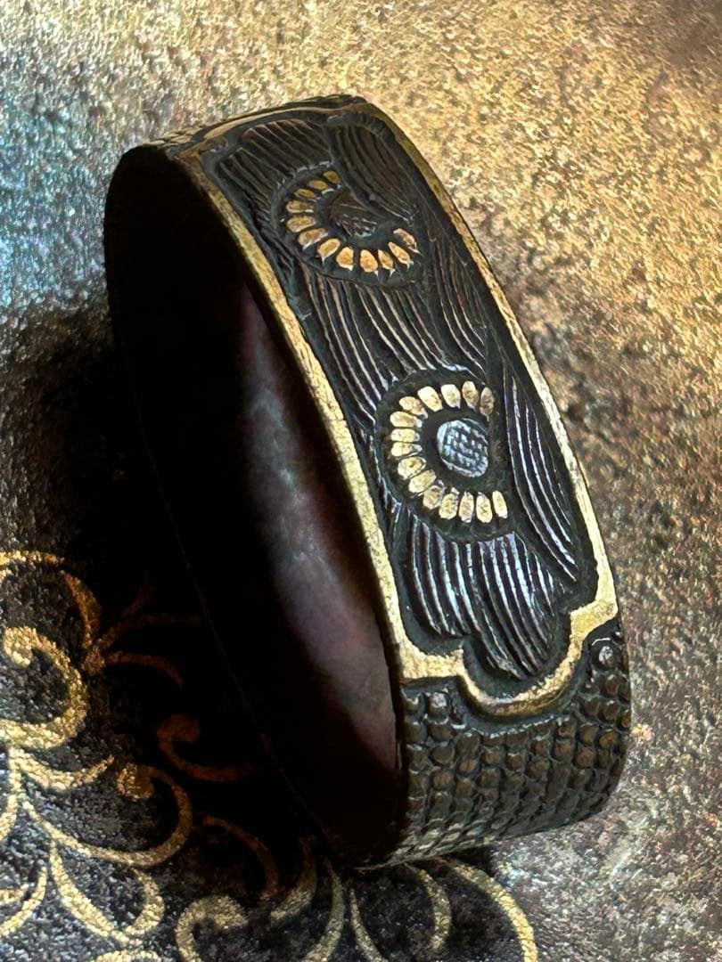 刀装具　波模様　武具　日本刀　骨董　アンティーク　コレクション